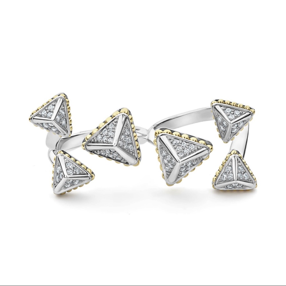 ♥️SOLD♥️ LAGOS KSL Lux Diamond Two-Finger Ring